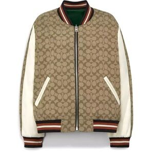 Coach Signature Souvenir Jacket Coat Size Large New